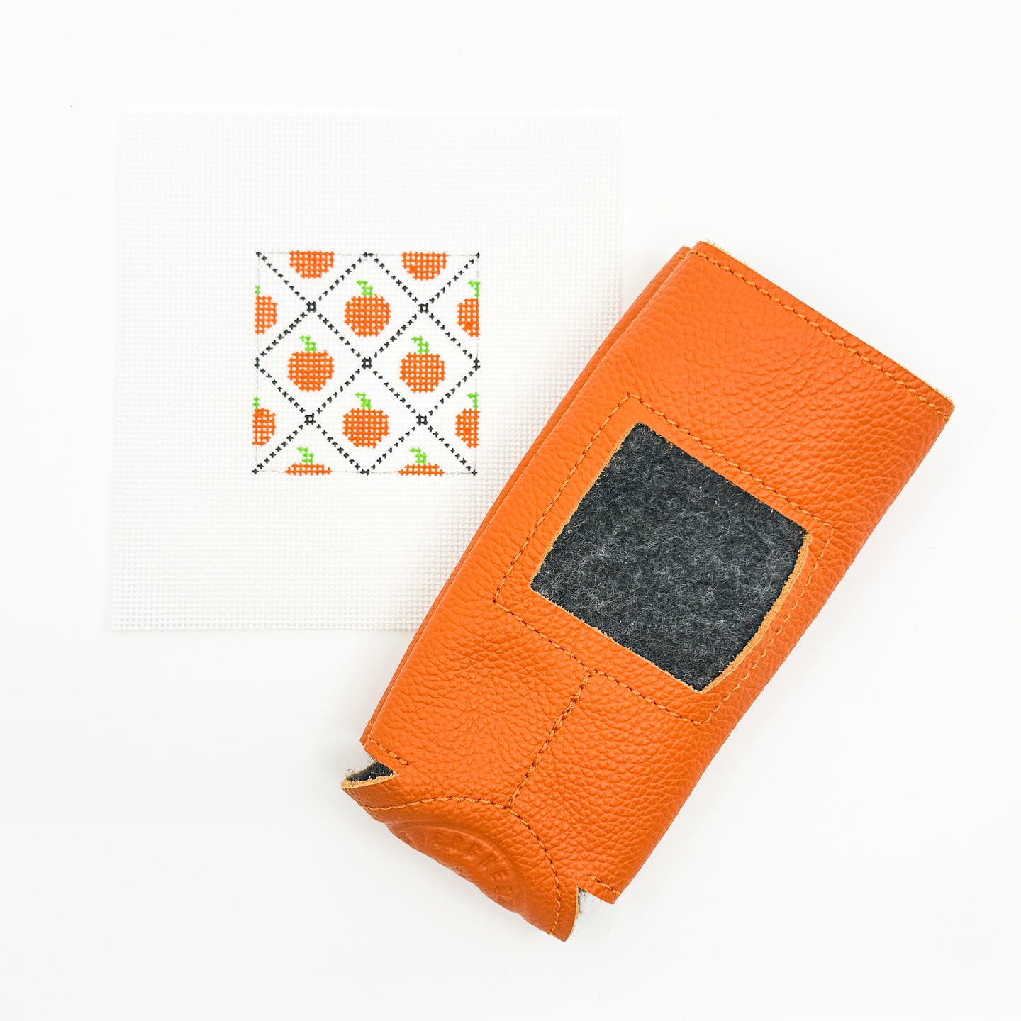 Diamond Pumpkins Flag Cozy Insert